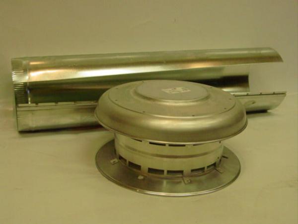 48809A FF Chimney Flue 6" x 36" Pipe and Rain Vent Cap