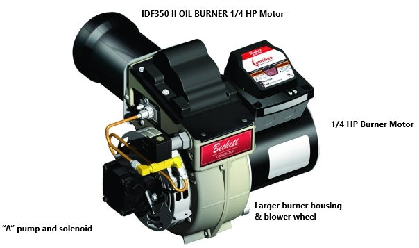 IDF350 II Oil Burner 1/4 Motor
