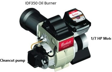 IDF350 OIL Burner 1/7 HP Motor