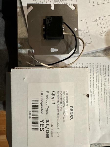 08353 Enerco Replacement Transformer 120v 24V 40VA W.R.