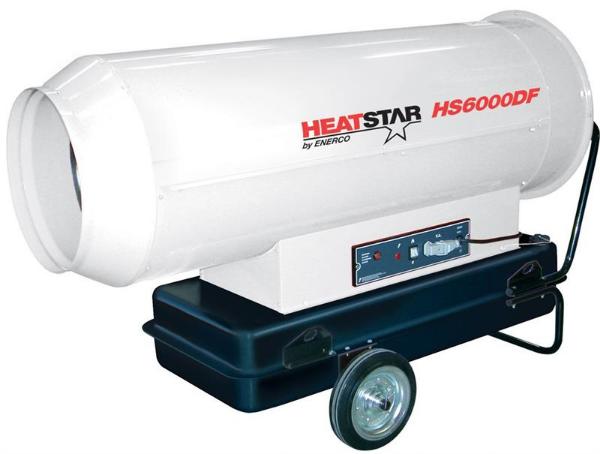 HS6000DF HeatStar Direct Oil-Fired Heater Forced Air 610,000 Btu