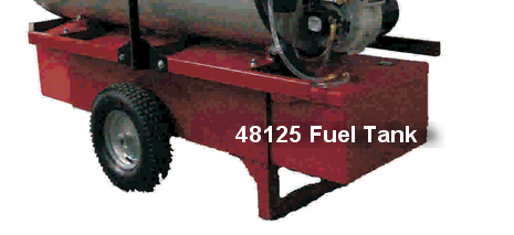 48125B Frost Fighter 40 Gal POLY RED FUEL Tank OHV 350/500