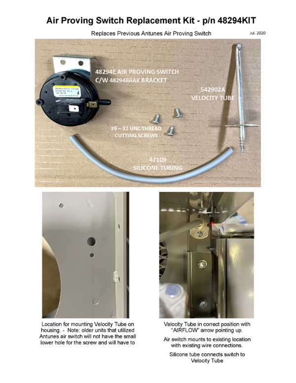 48294KIT Frost Fighter Air Proving Switch Replacement 48294 – Smoky ...