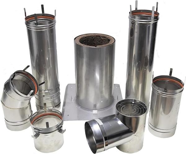 F102861 Enerco Category III 6&quot; Stainless Steel Horizontal Vent