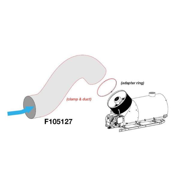 f105127 recycle ducting adapter