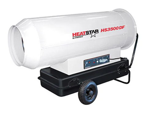 HeatStar HS3500 DF portable heater on a white background